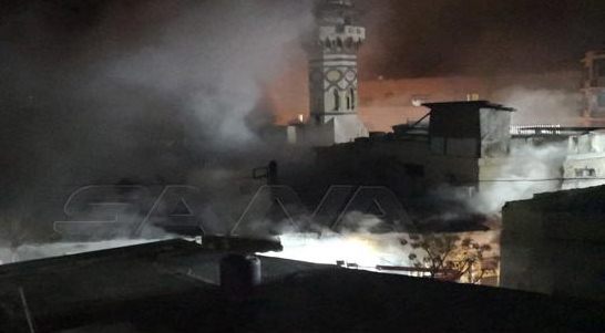 دام برس : دام برس | إخماد حريق طال عدة محلات تجارية في منطقة باب الجابية بدمشق القديمة